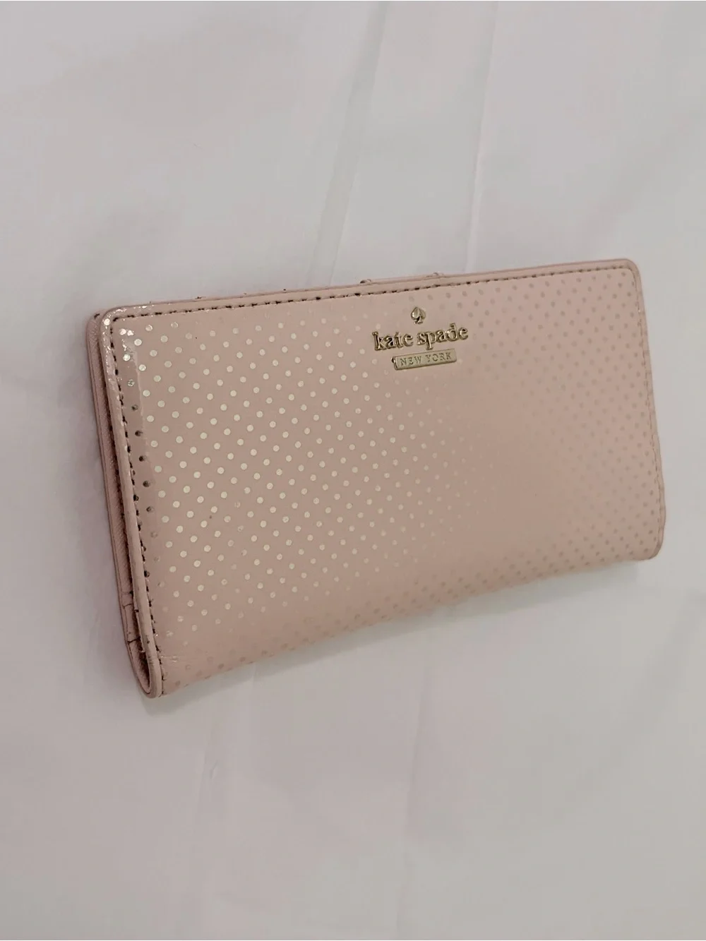 kate spade Blush Pink Polka Dot Wallet